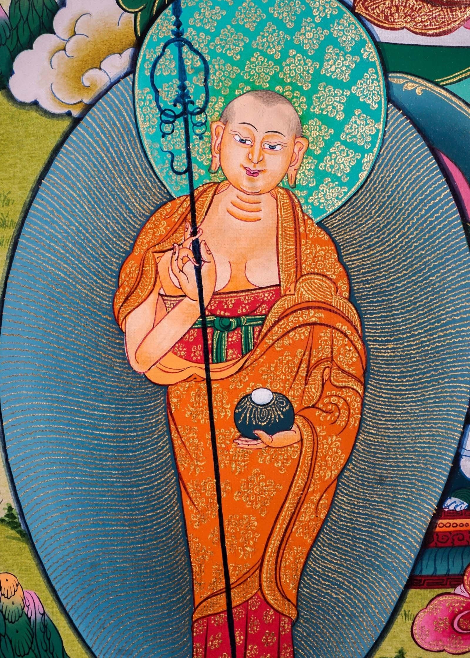 Genuine Thangka Art of Shakyamuni Buddha  For Meditational Practice and Spiritual Gifts