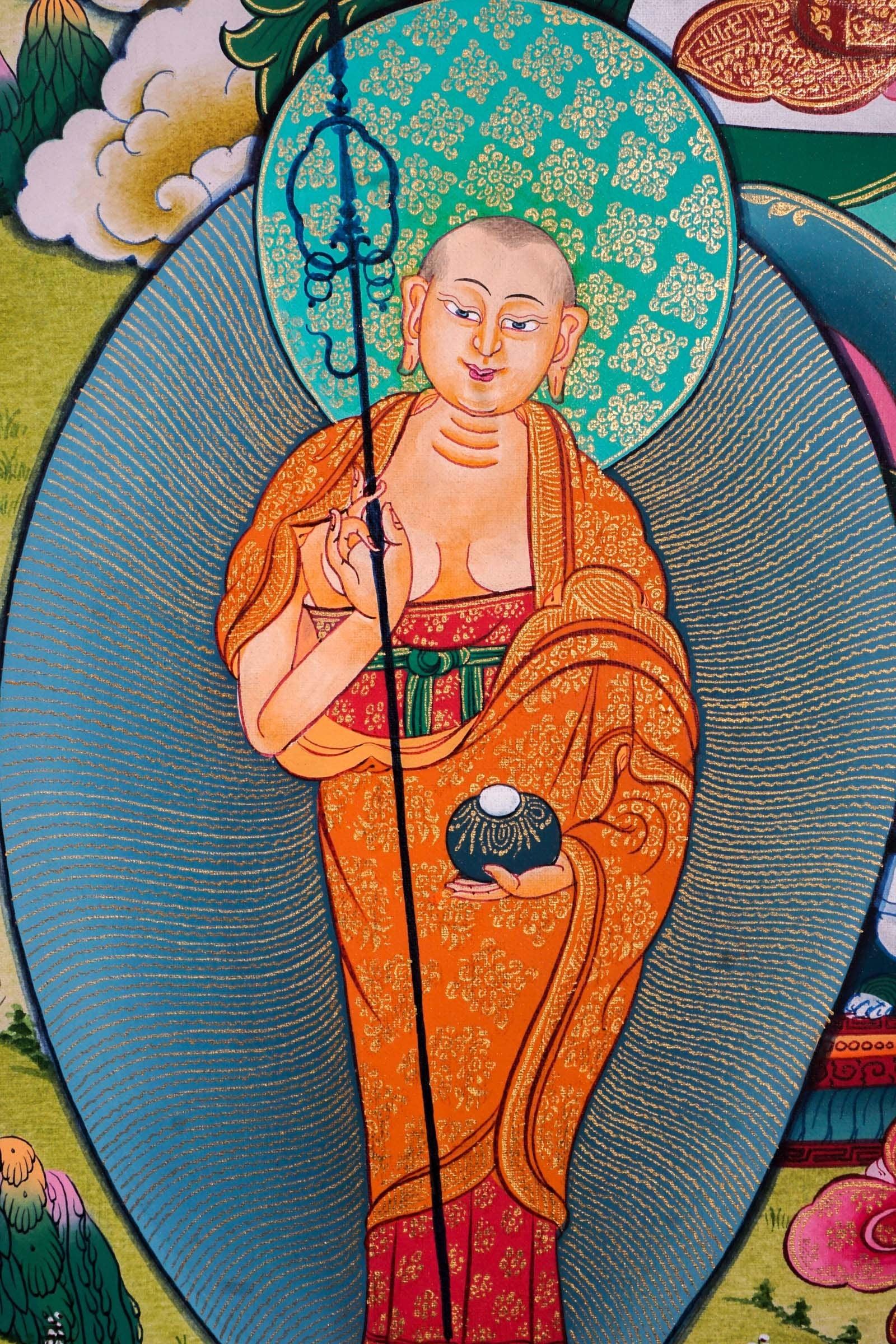 Genuine Thangka Art of Shakyamuni Buddha  For Meditational Practice and Spiritual Gifts