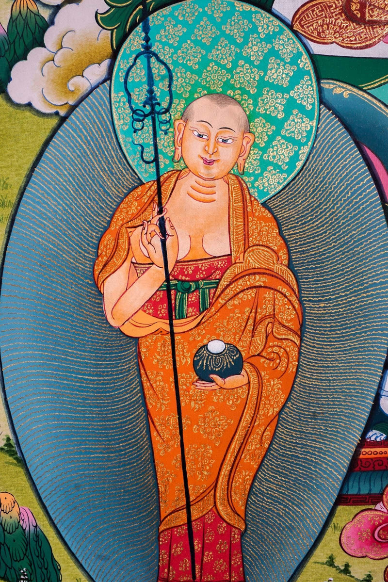 Genuine Thangka Art of Shakyamuni Buddha  For Meditational Practice and Spiritual Gifts