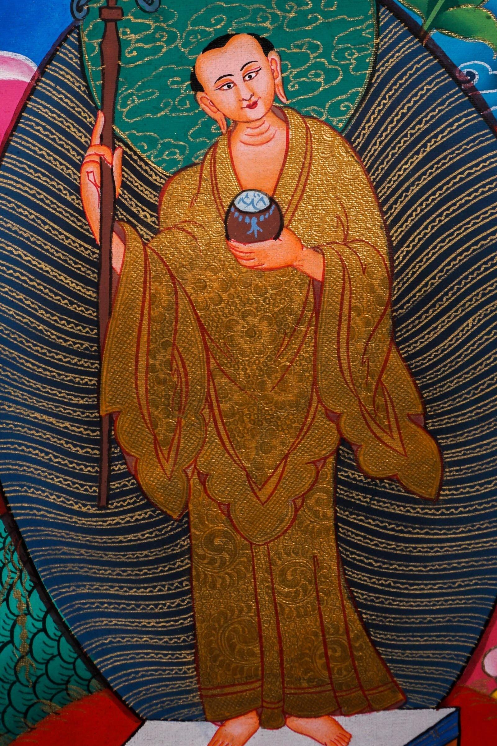 Shakyamuni Buddha Thangka painting  For Meditational Practice and Spiritual Gifts