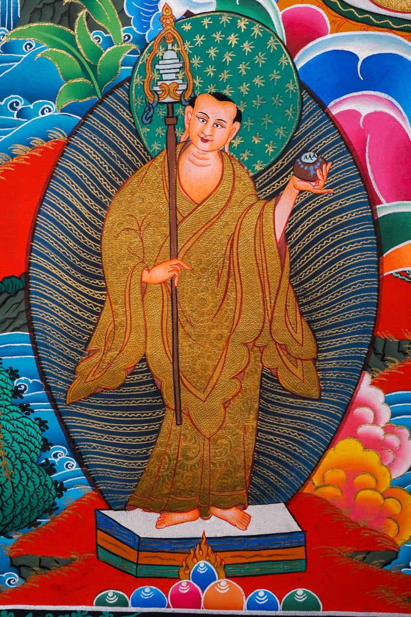 Shakyamuni Buddha Thangka painting  For Meditational Practice and Spiritual Gifts