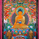 Shakyamuni Buddha Thangka painting  For Meditational Practice and Spiritual Gifts