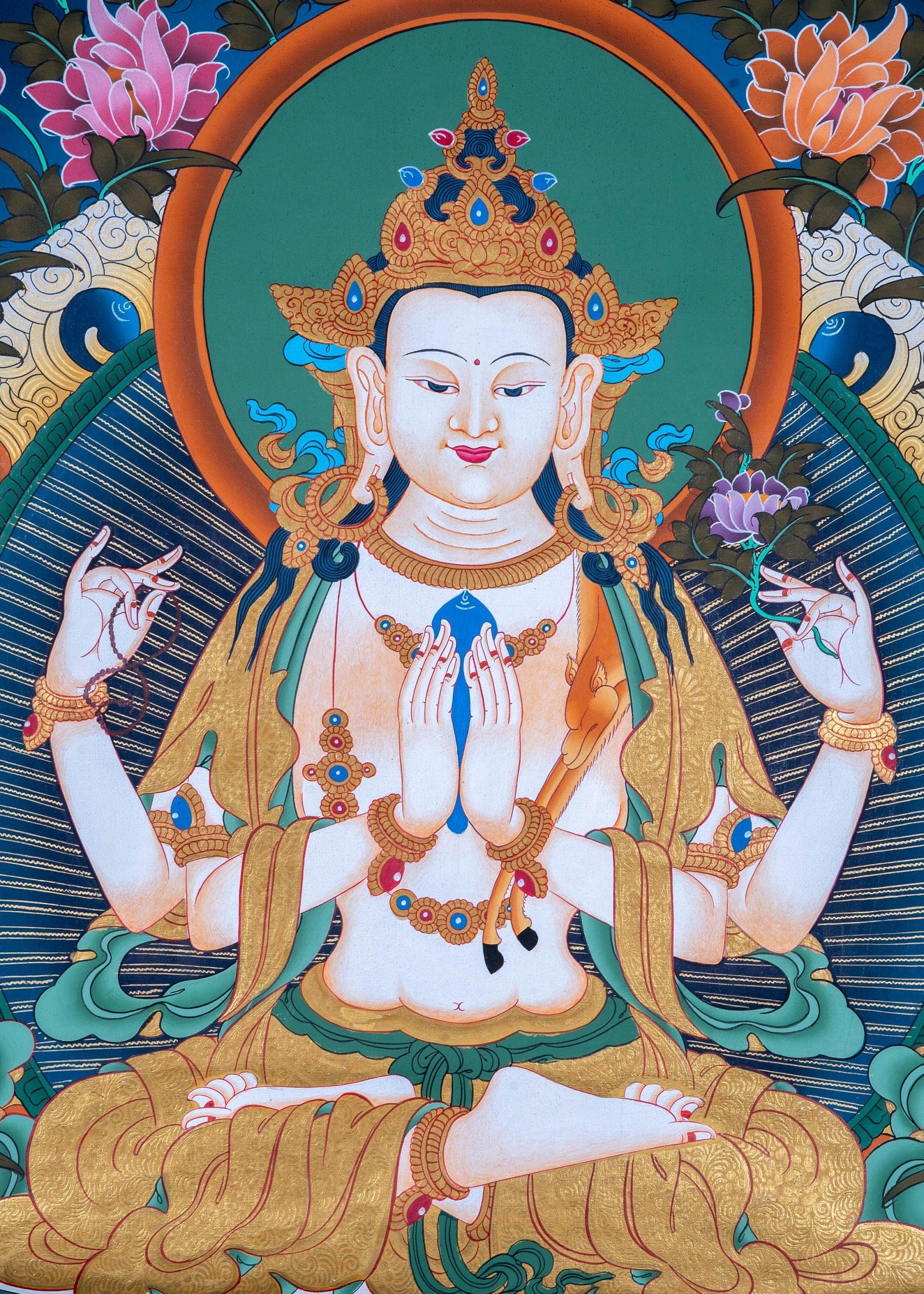 4 arm Chenrezig - Himalayas Shop