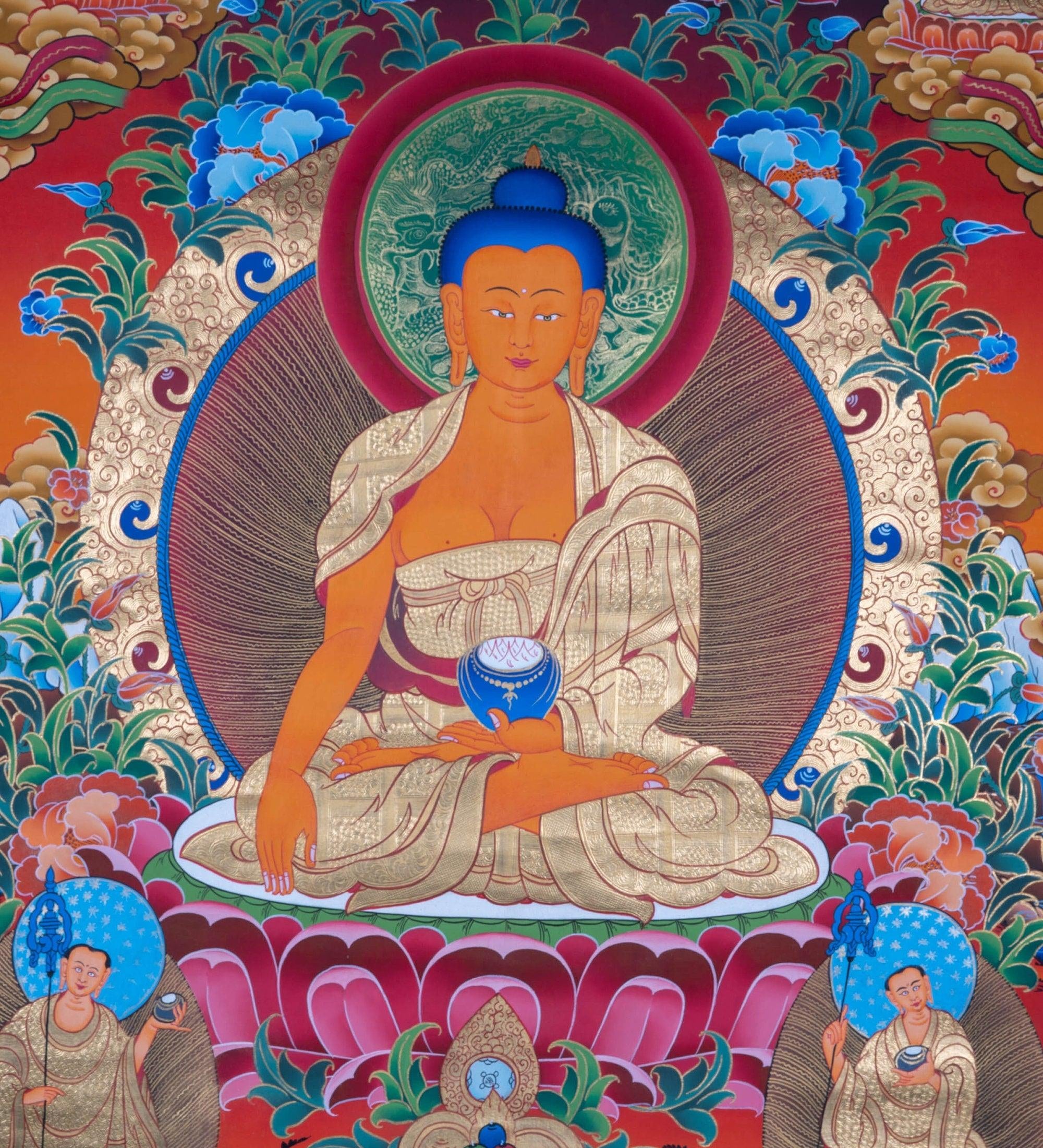 Shakyamuni Buddha Thangka - Himalayas Shop