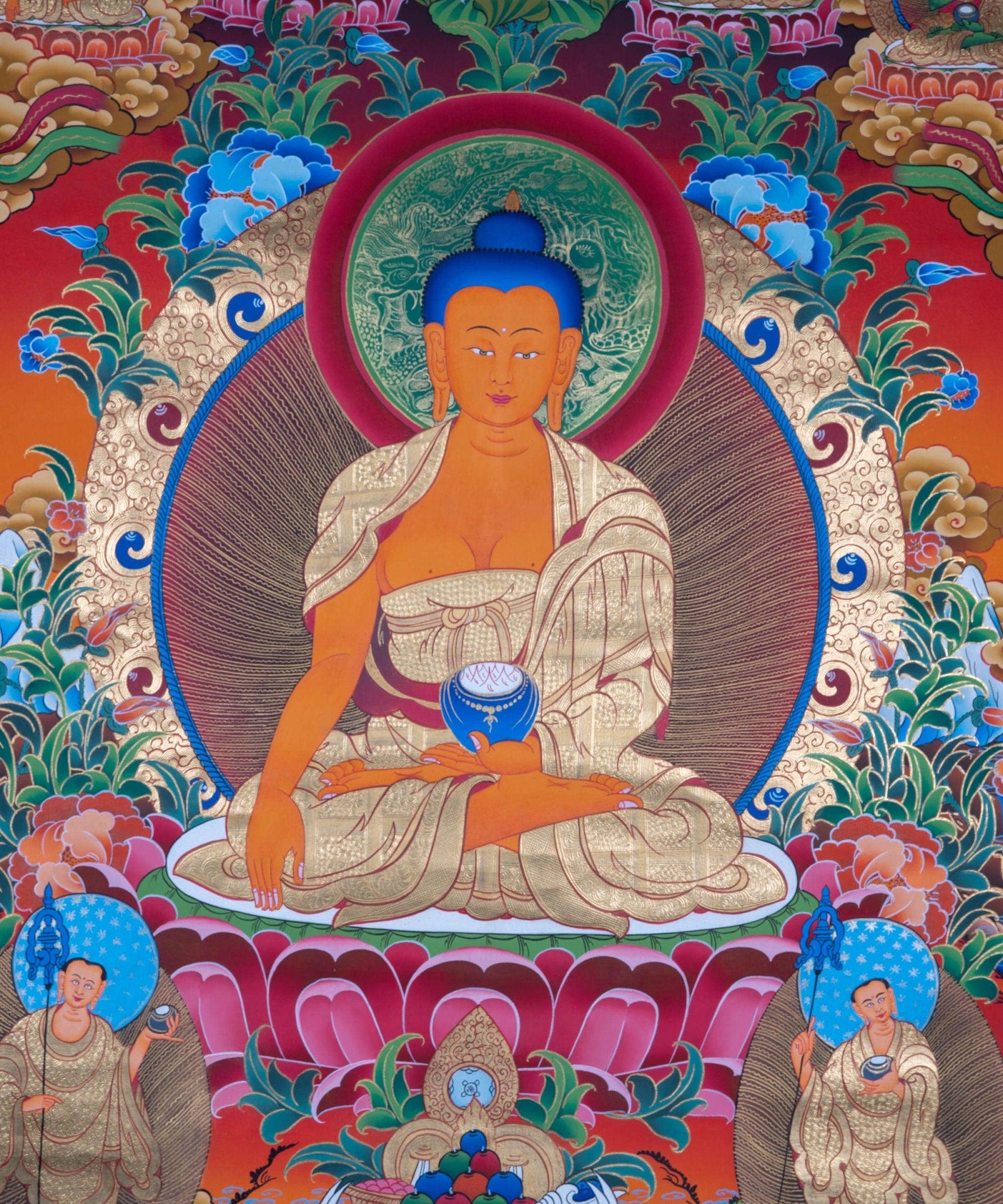 Shakyamuni Buddha Thangka - Himalayas Shop