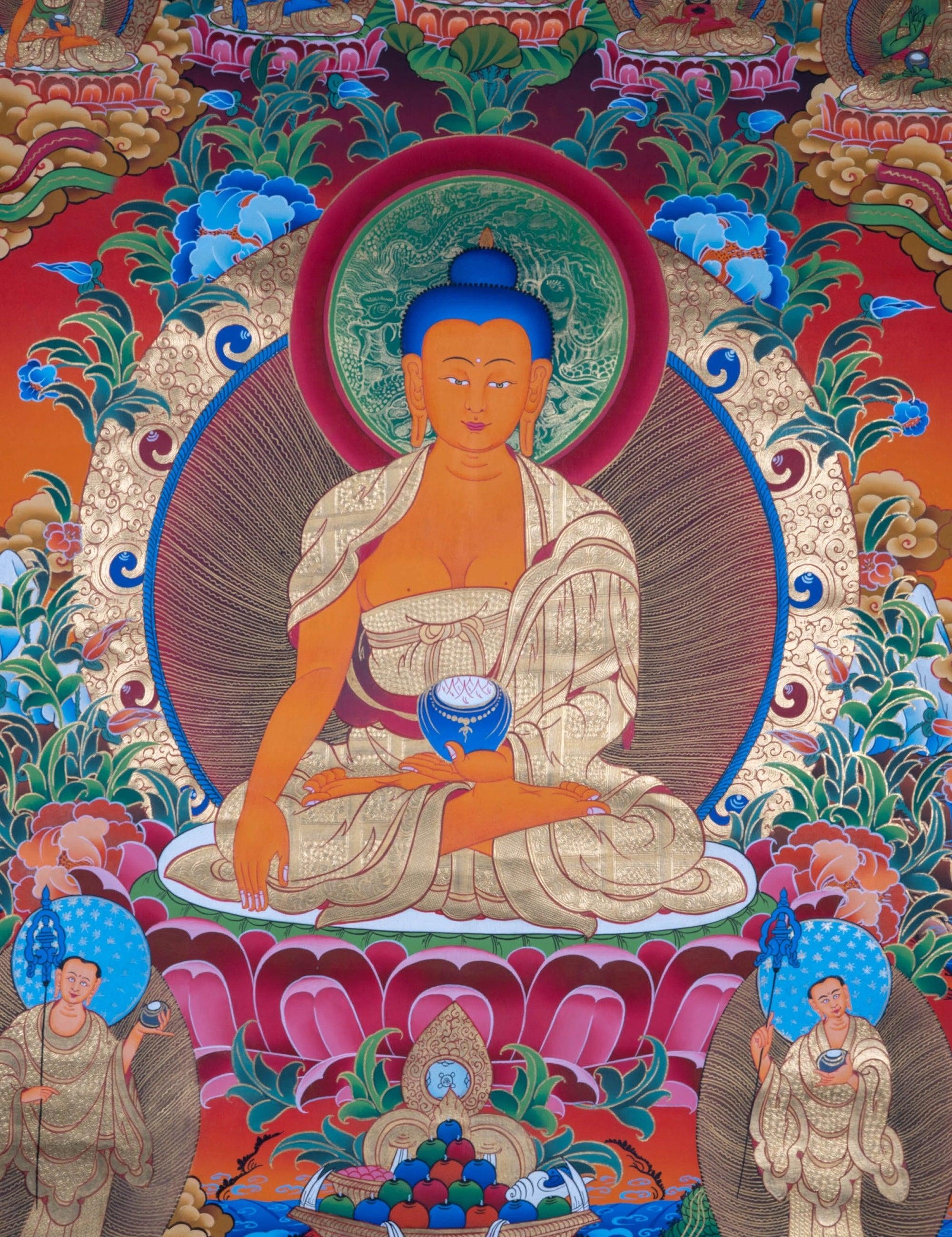 Shakyamuni Buddha Thangka - Himalayas Shop
