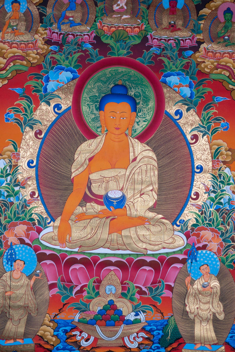 Shakyamuni Buddha Thangka - Himalayas Shop