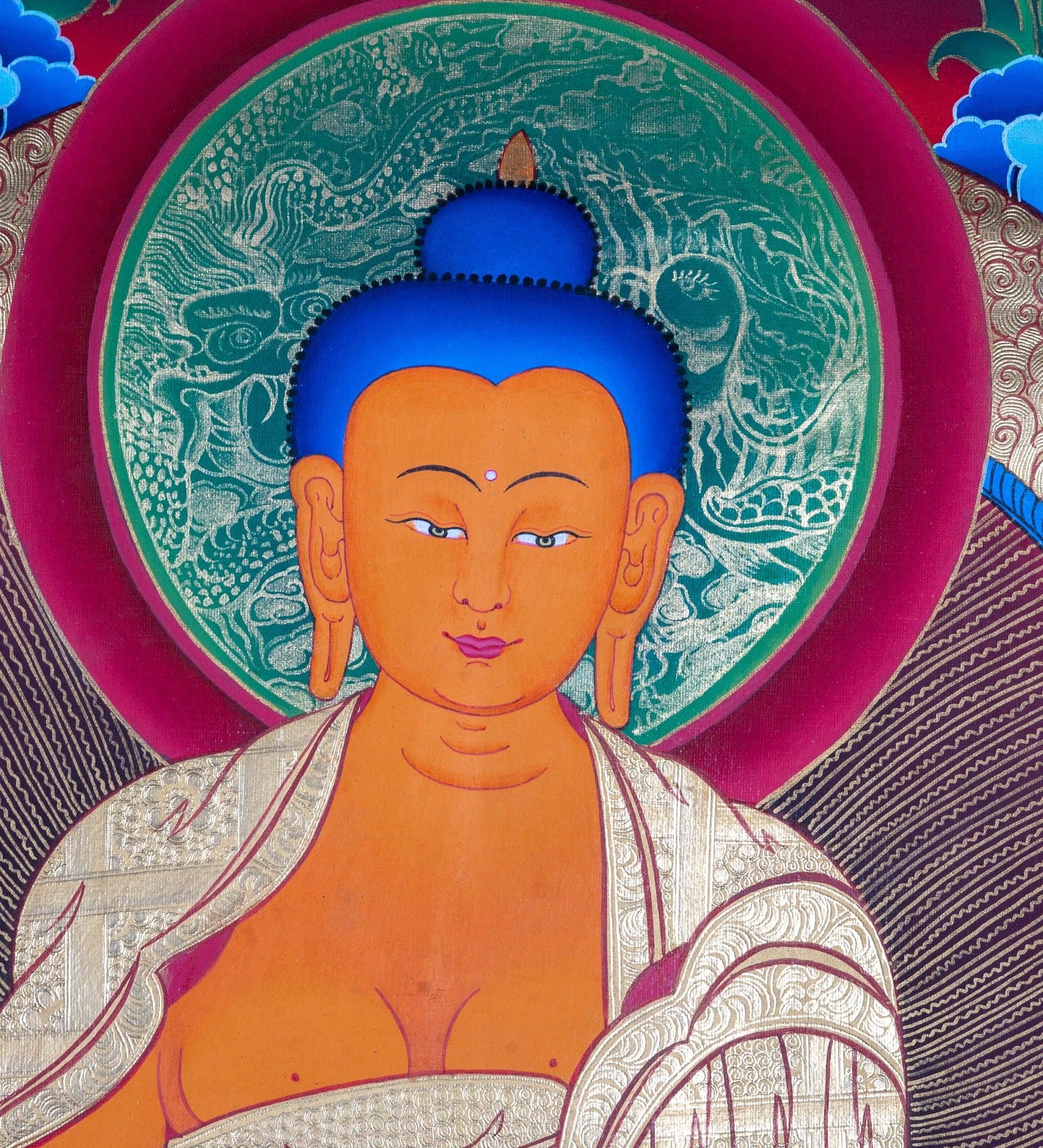 Shakyamuni Buddha Thangka - Himalayas Shop