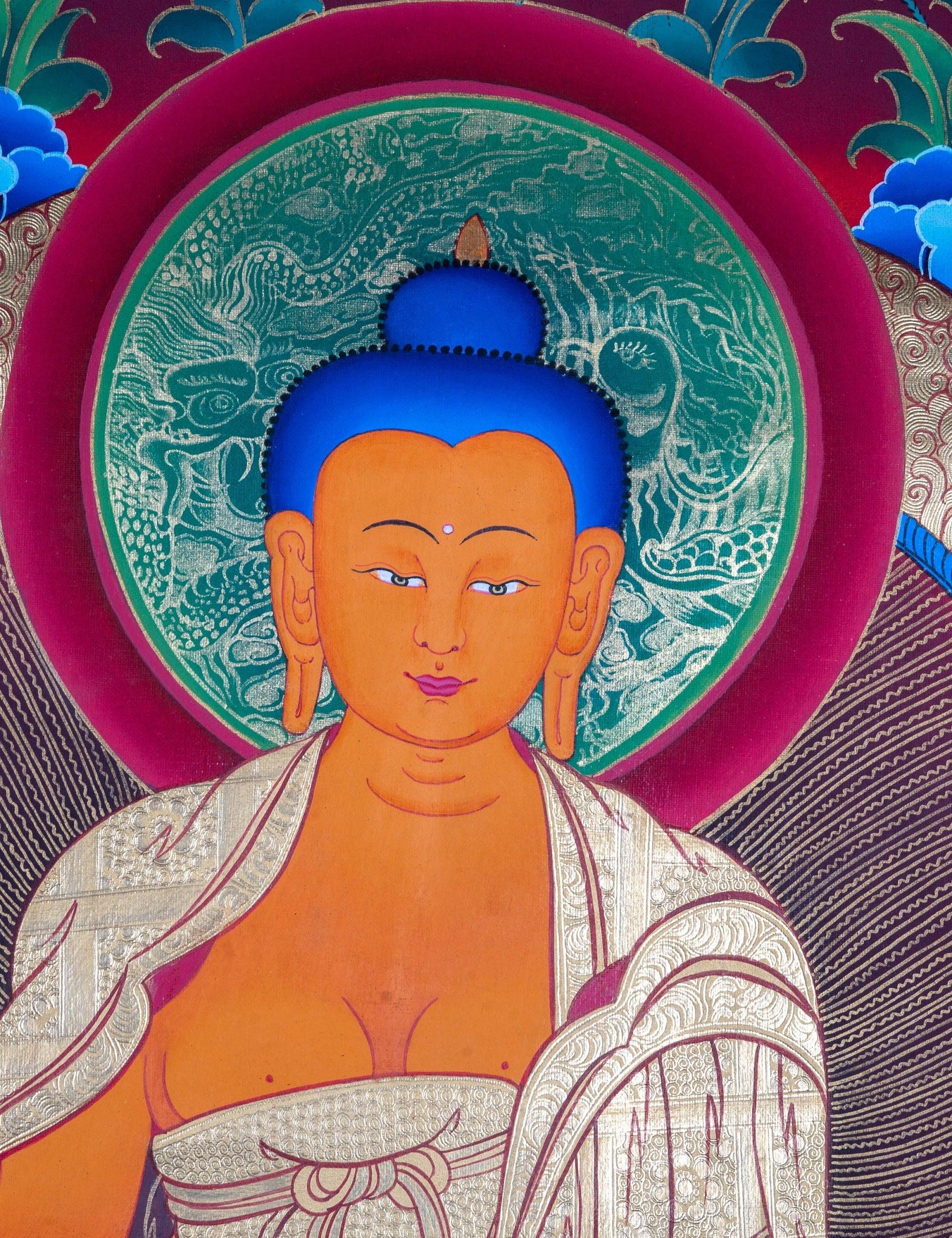 Shakyamuni Buddha Thangka - Himalayas Shop