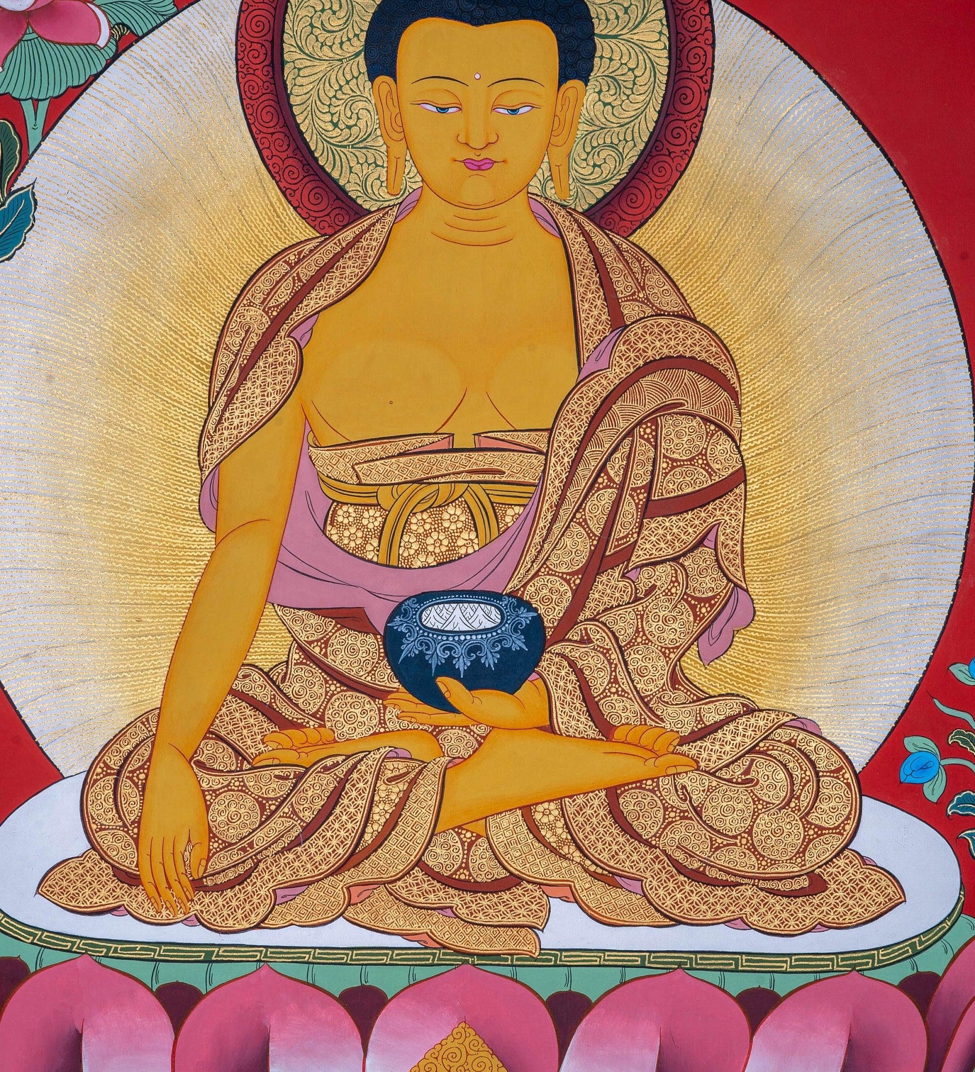 Shakyamuni Buddha Thangka - Himalayas Shop