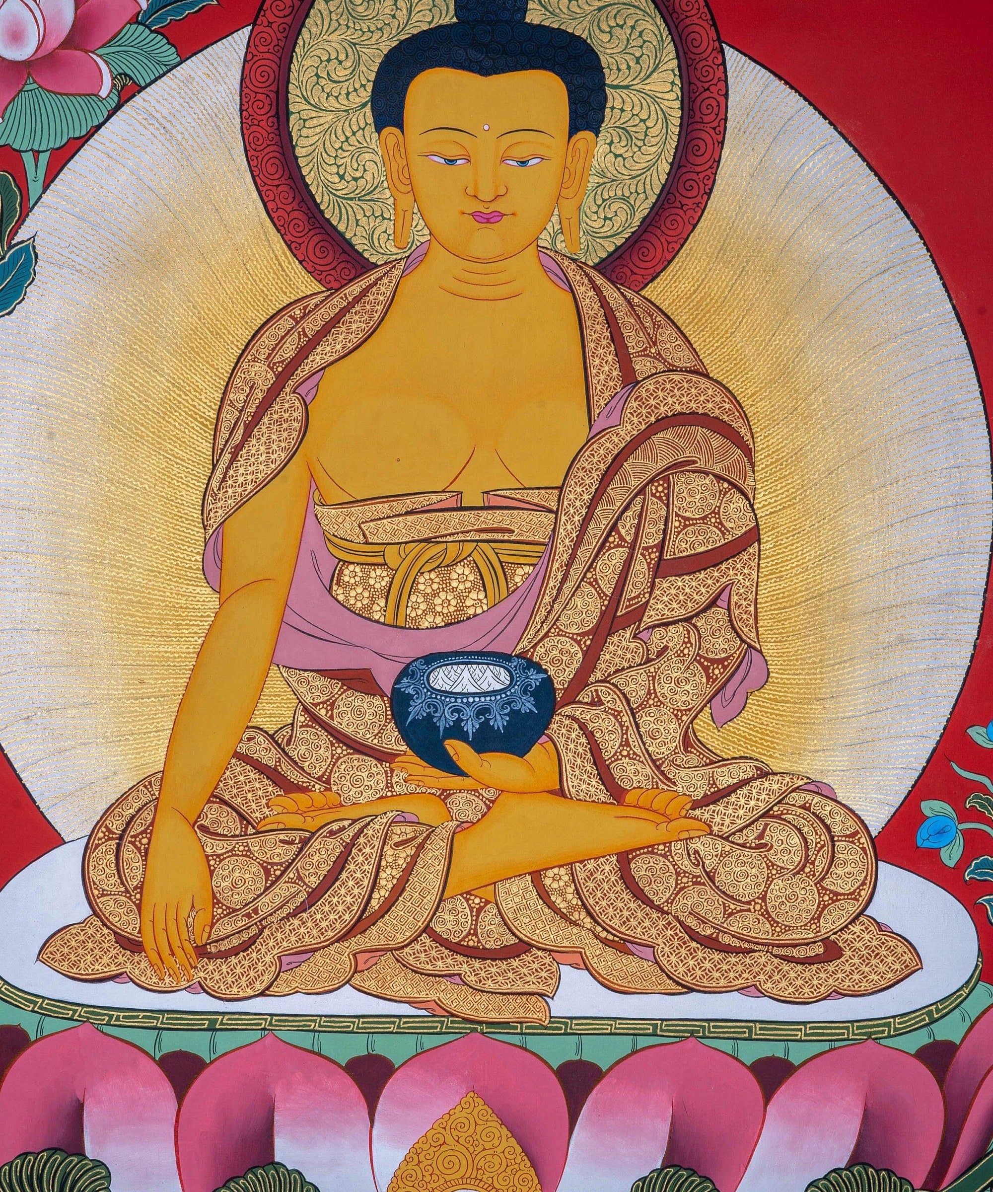 Shakyamuni Buddha Thangka - Himalayas Shop