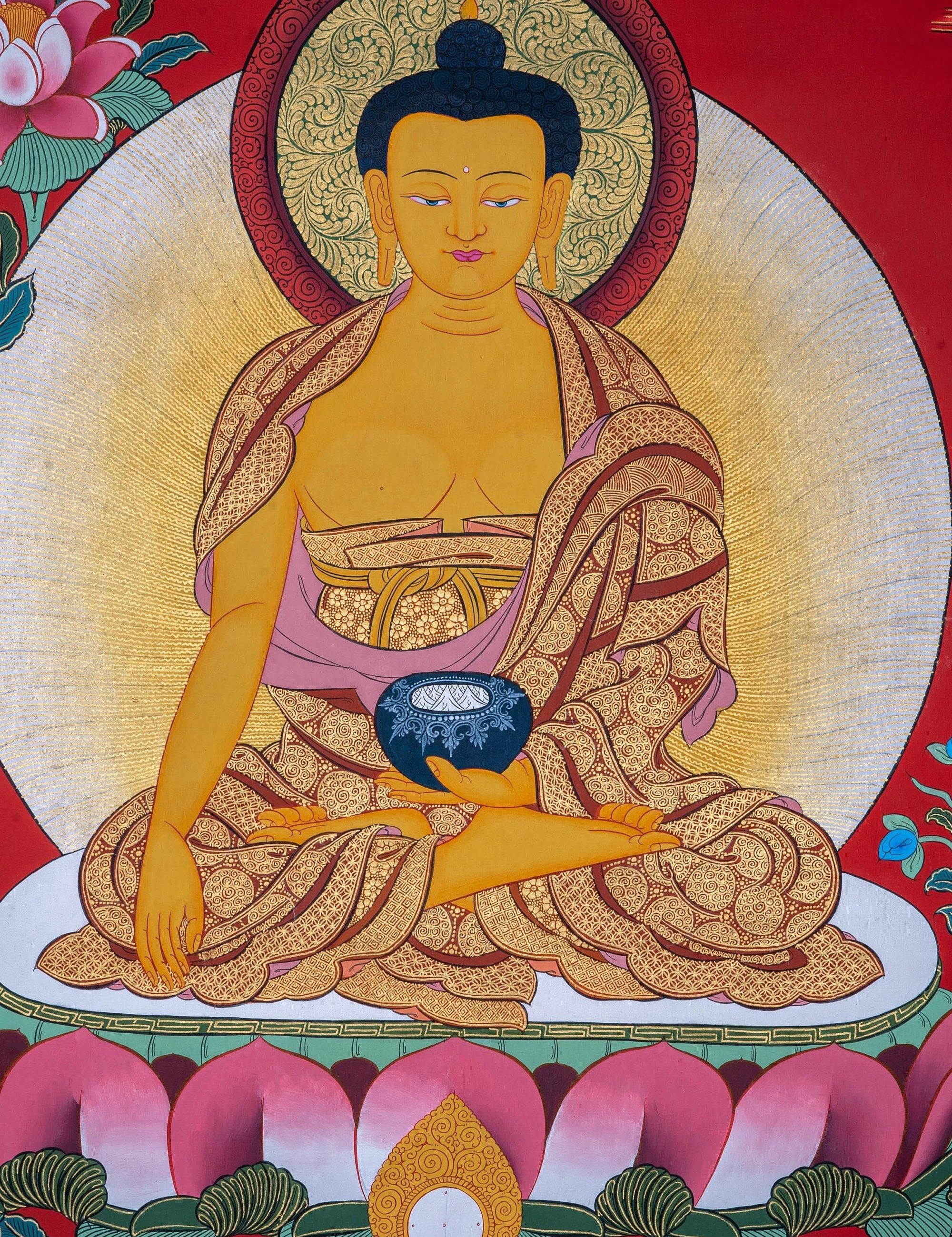 Shakyamuni Buddha Thangka - Himalayas Shop