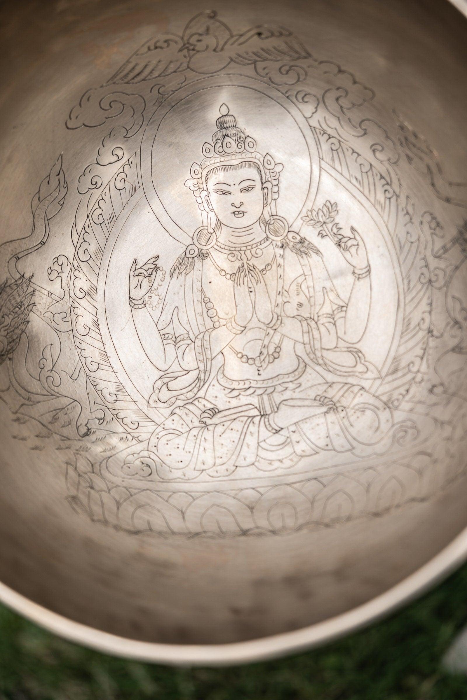 Chengresi Carved Bowl - Himalayas Shop