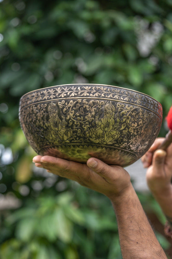 Ganesh Carved Singing Bowl for Chakra Healing - HimalayasShop