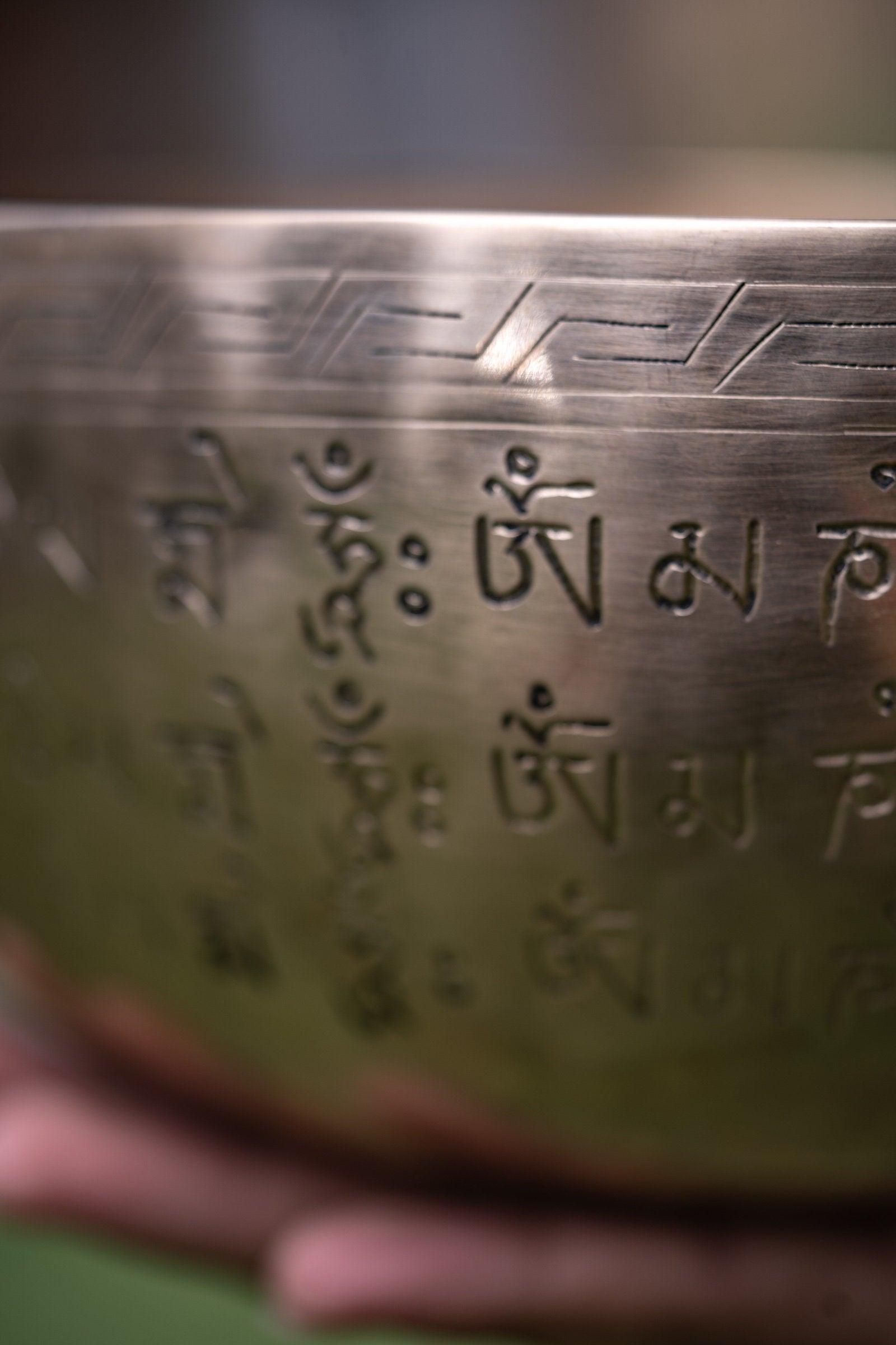 Singing Bowl with Vairocana Engraved - Himalayas Shop