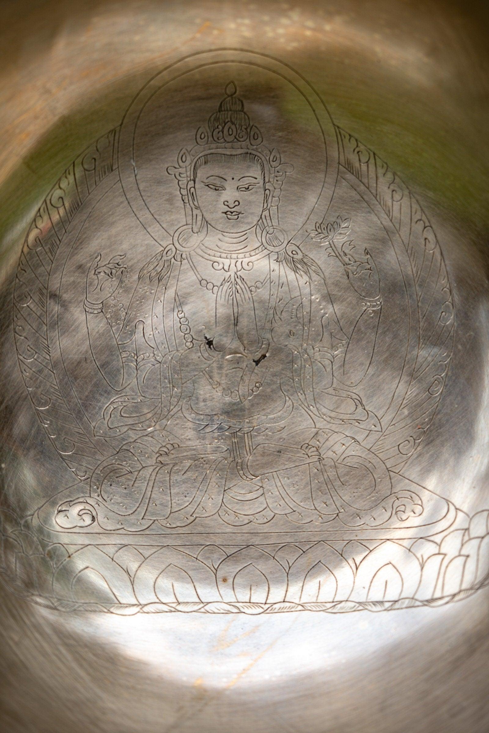 Chengresi Carved Singing Bowl - Himalayas Shop