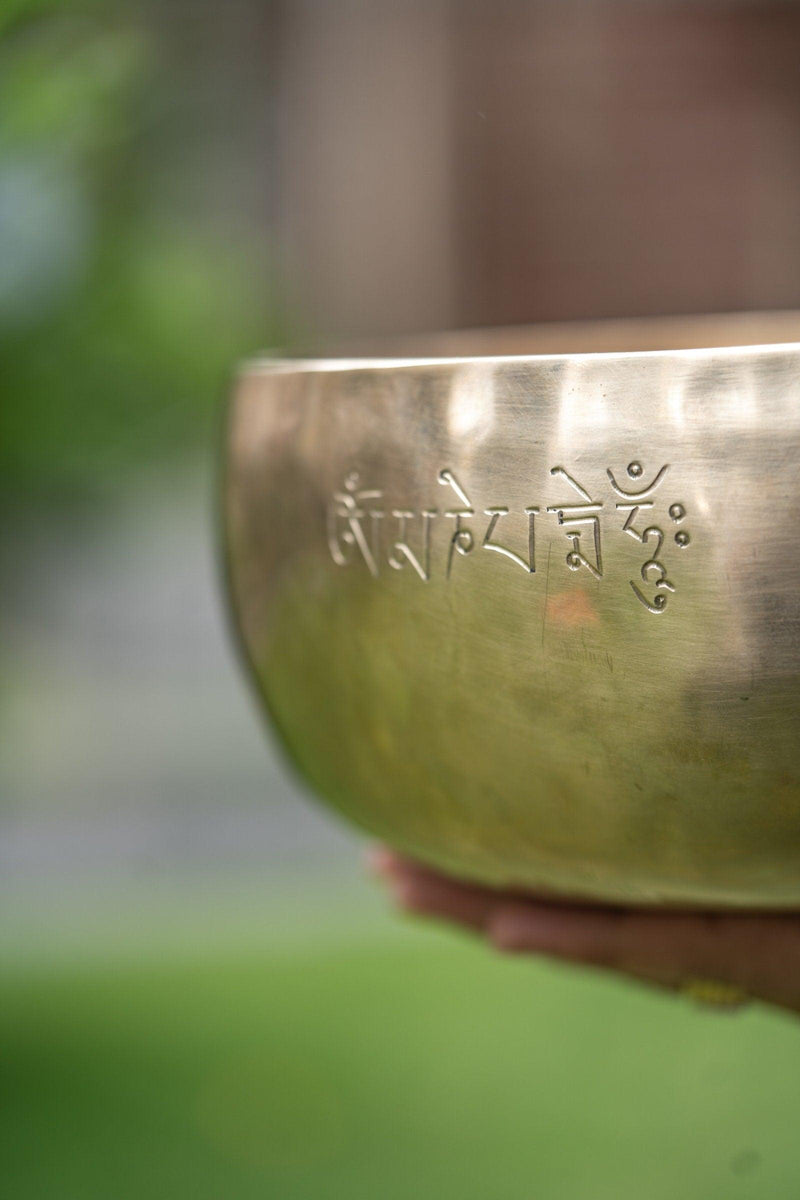 Himalayas Chakra Healing Singing Bowl Chengresi carving - Himalayas Shop