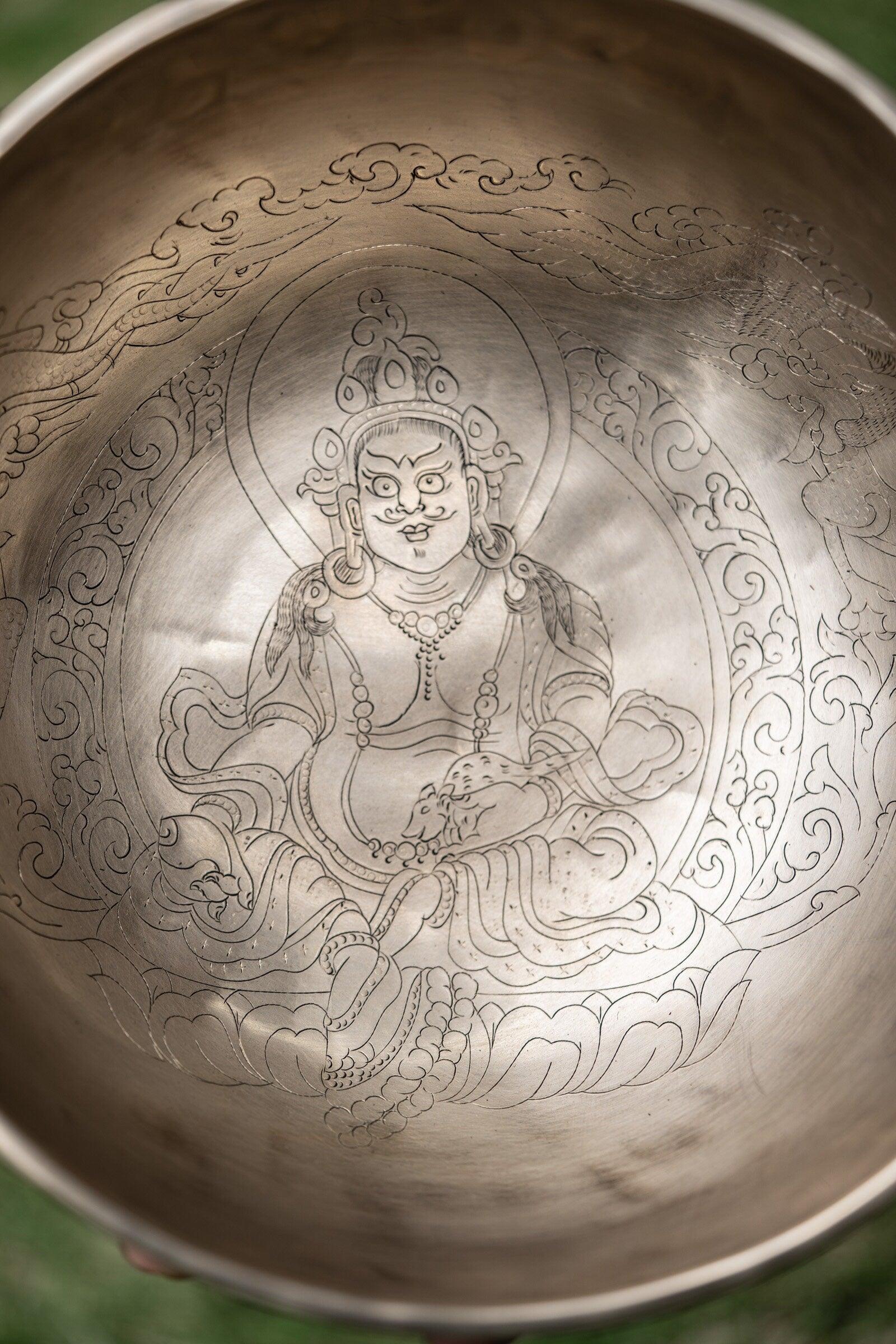 Zambala Engraved Singing Bowl - Himalayas Shop
