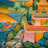 Long Life Amitabha Buddha Thangka - Himalayas Shop
