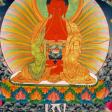 Long Life Amitabha Buddha Thangka - Himalayas Shop