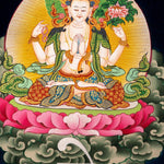Long Life Amitabha Buddha Thangka - Himalayas Shop