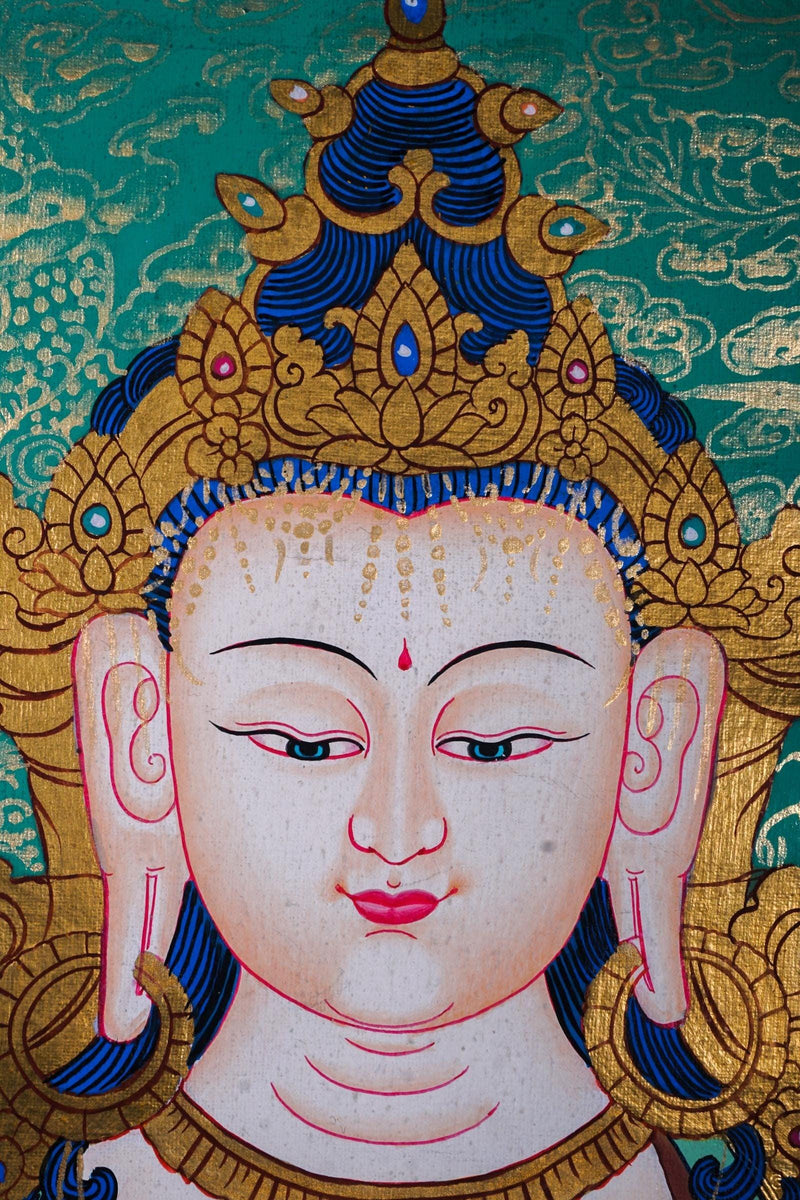 Chenrezig Hand Painting for Meditation