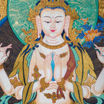Chenrezig Hand Painting for Meditation
