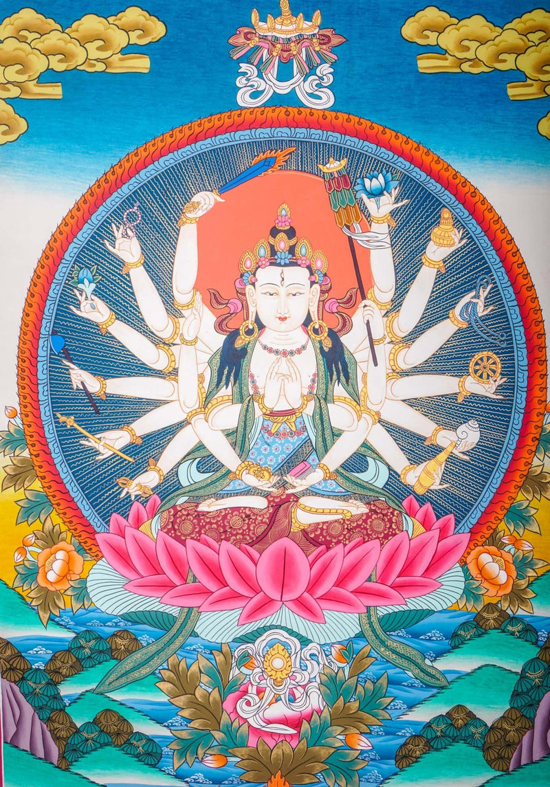 Cundi Thangka Art For home decor and and Wall hanging 