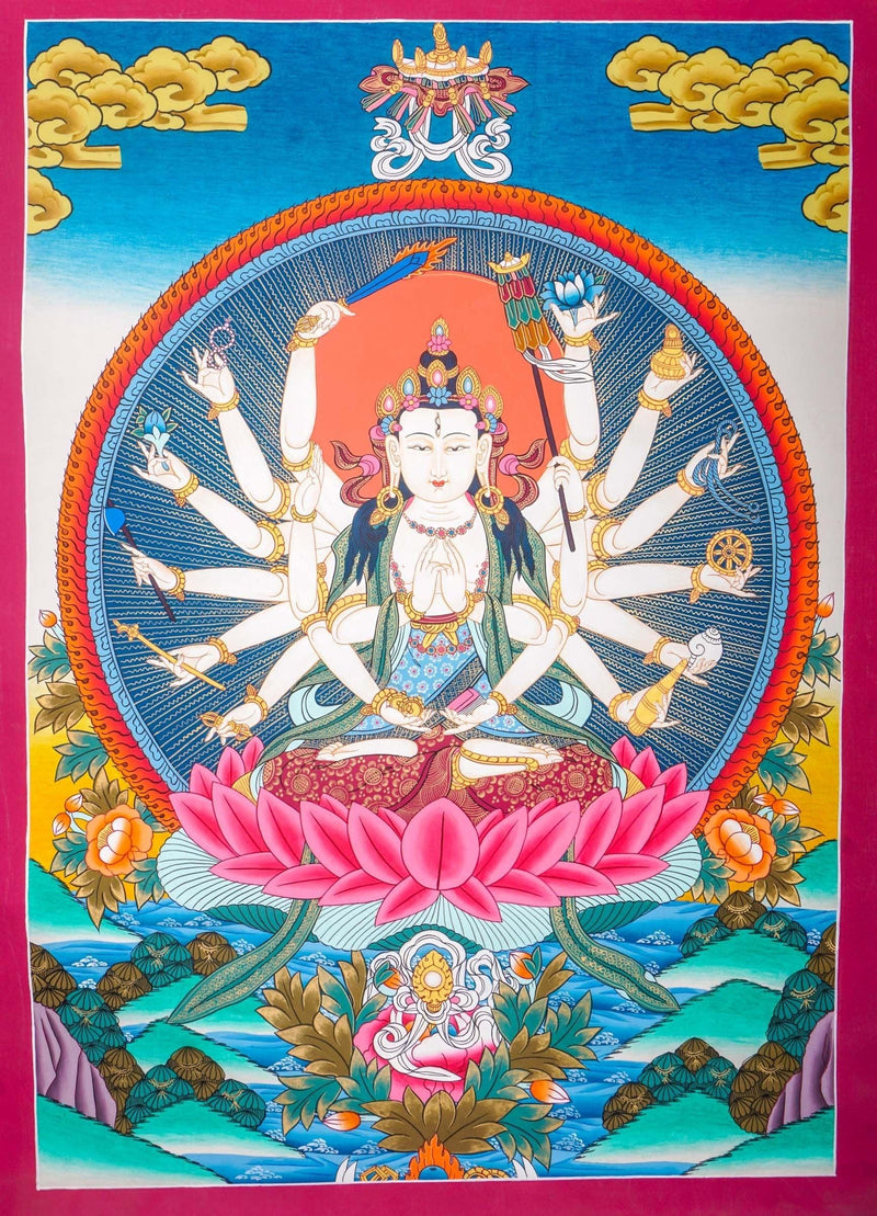 Cundi Thangka Art For home decor and and Wall hanging 