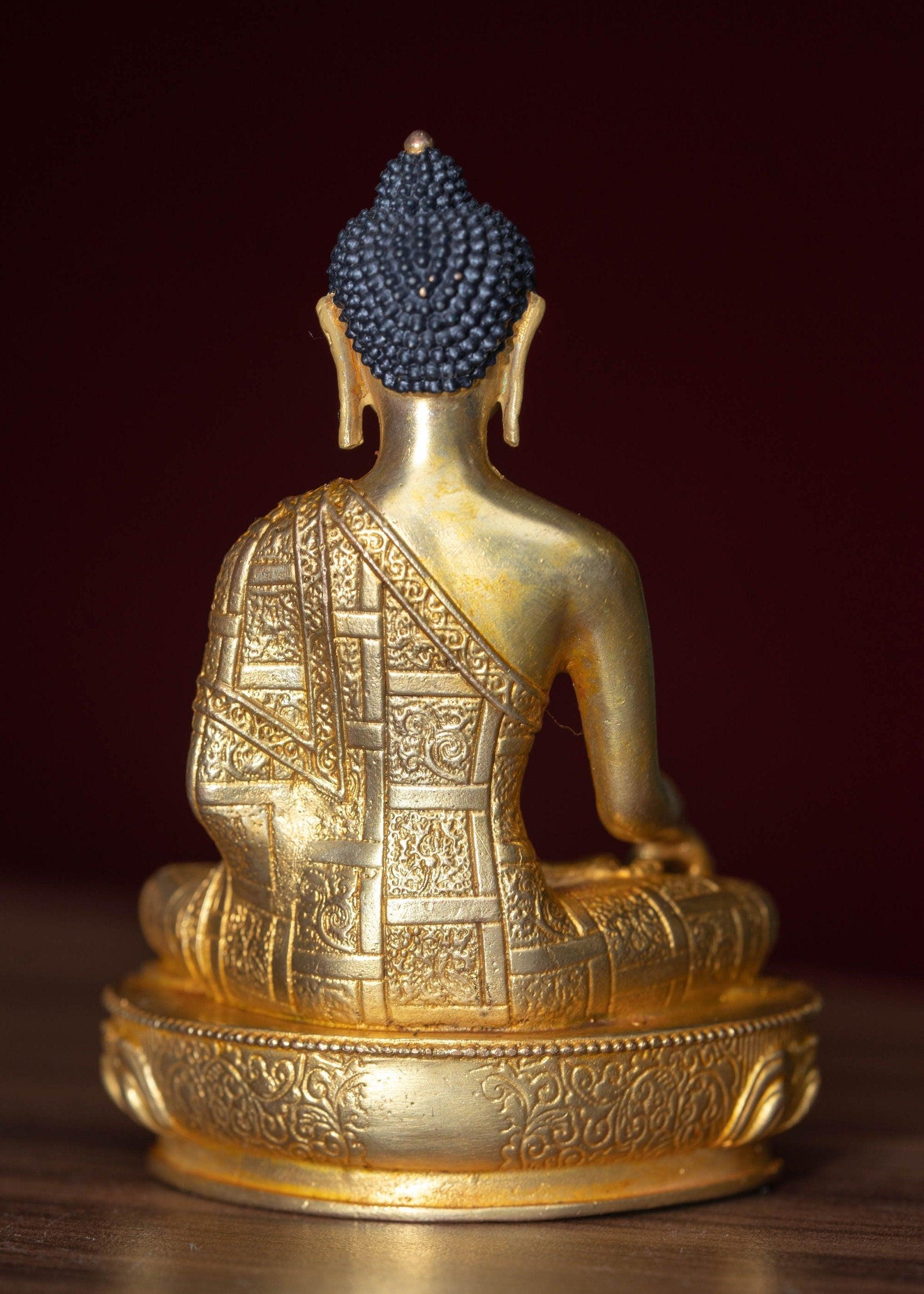 Ashokbhya Buddha- 5 Dhyani Buddha gold statue collection