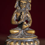 Antique collection piece of Bajrasattwa buddhist deity with detail metal craft work