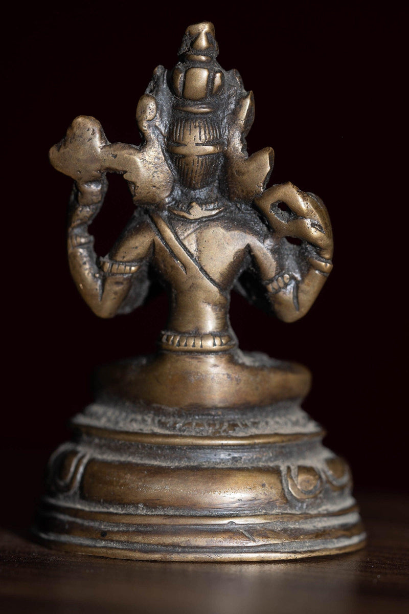Small size metal statue Antique Chengresi Buddha Statue