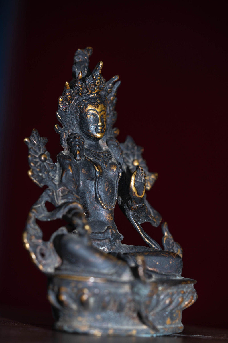 Green tara oxidized metal craft handmade 