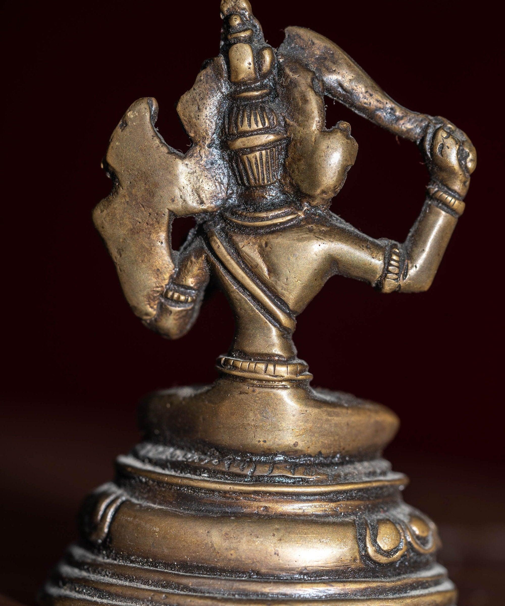 Amoghasiddhi Small size Buddha statue is gold plated for gifts, home and altar space