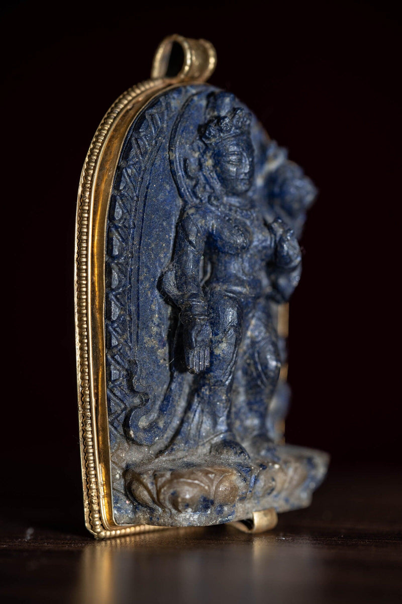 Antique Lapis Lokeshwor Statue - Himalayas Shop