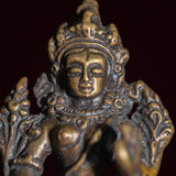 White tara mini size handmade copper statue for altar , decoration , home and gifts