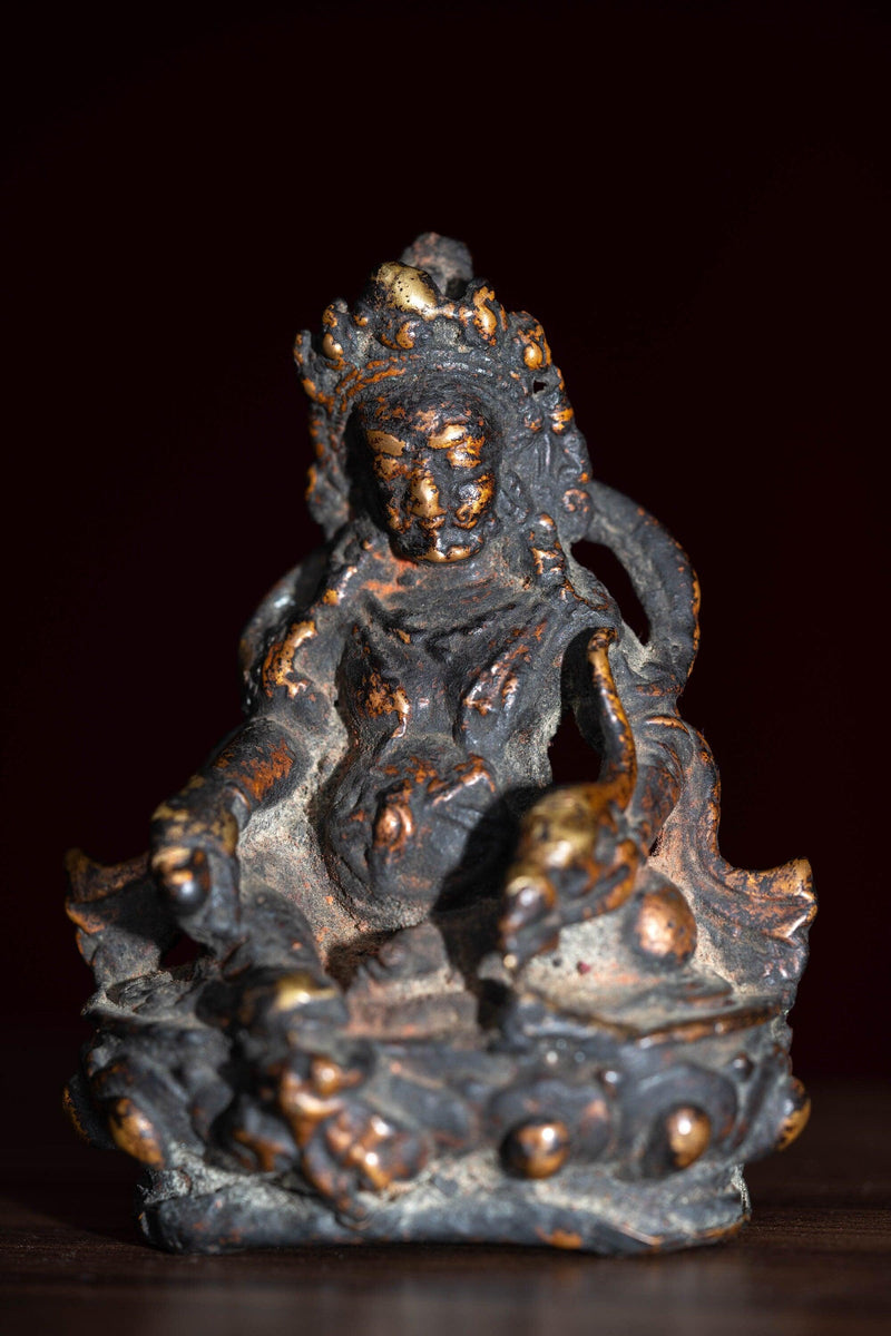 Authentic antique statue of Zambala- The god of Wealth and fortune