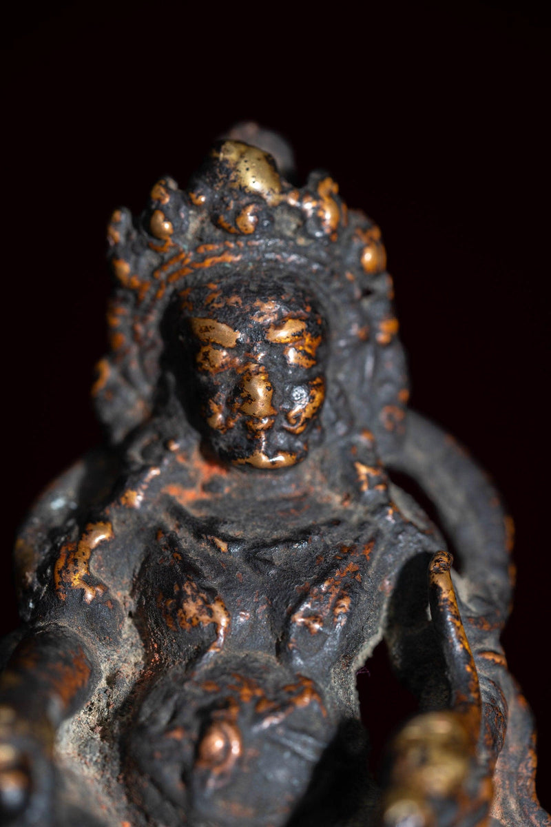 Authentic antique statue of Zambala- The god of Wealth and fortune