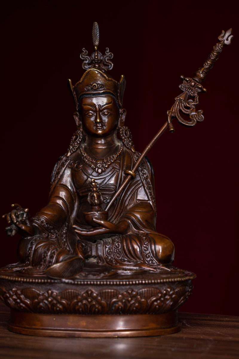 Copper Guru Rinpoche Statue for the collection piece
