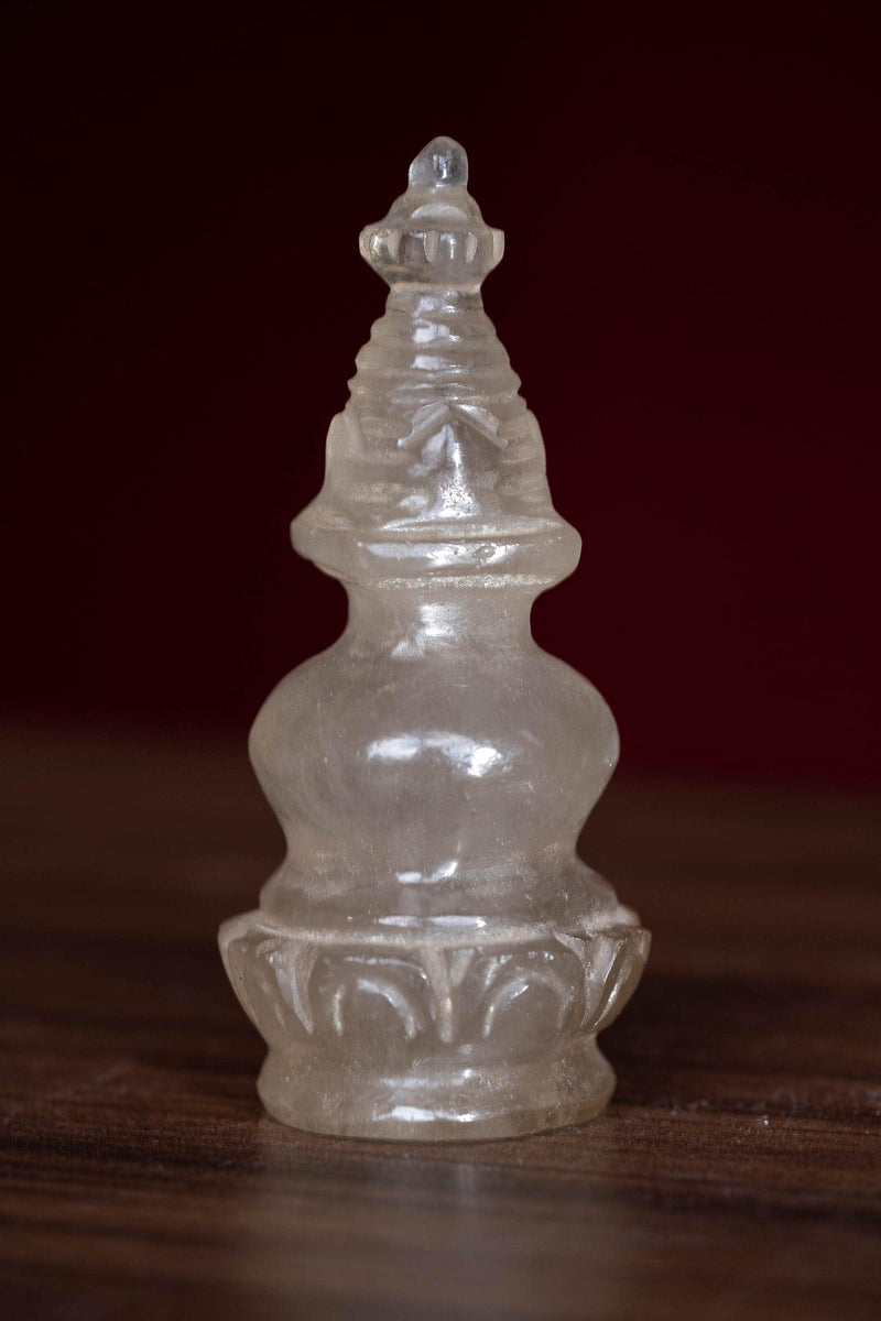 Crystal Stupa small size hand carving