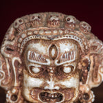 Bone carving Bhairav statue for altar and rituals