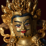 Small size gold plated zambala statue - god of wealth and fortune