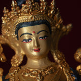Copper Gilt Green Tara - Himalayas Shop