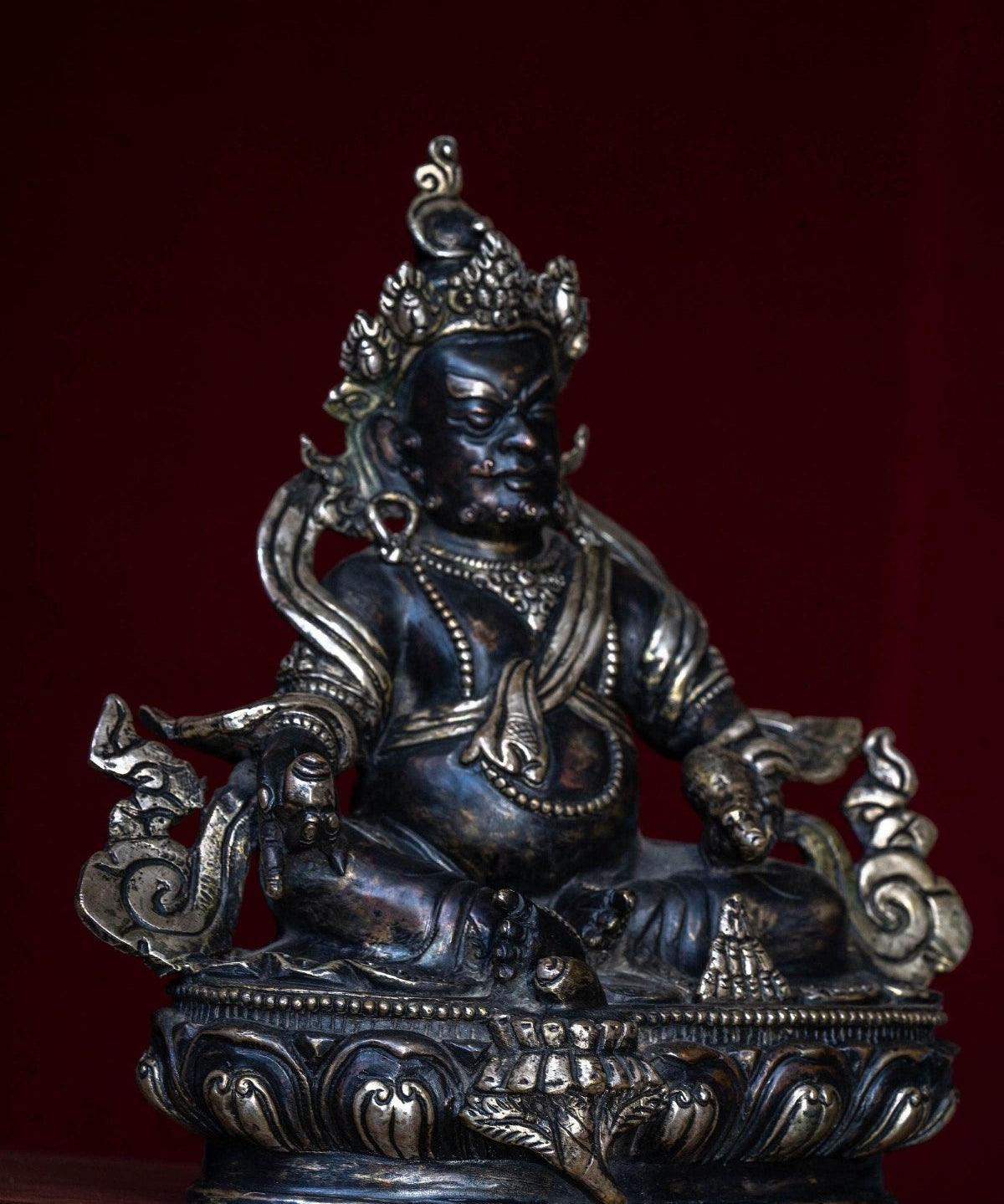 Handcrafted Zambala Statue.