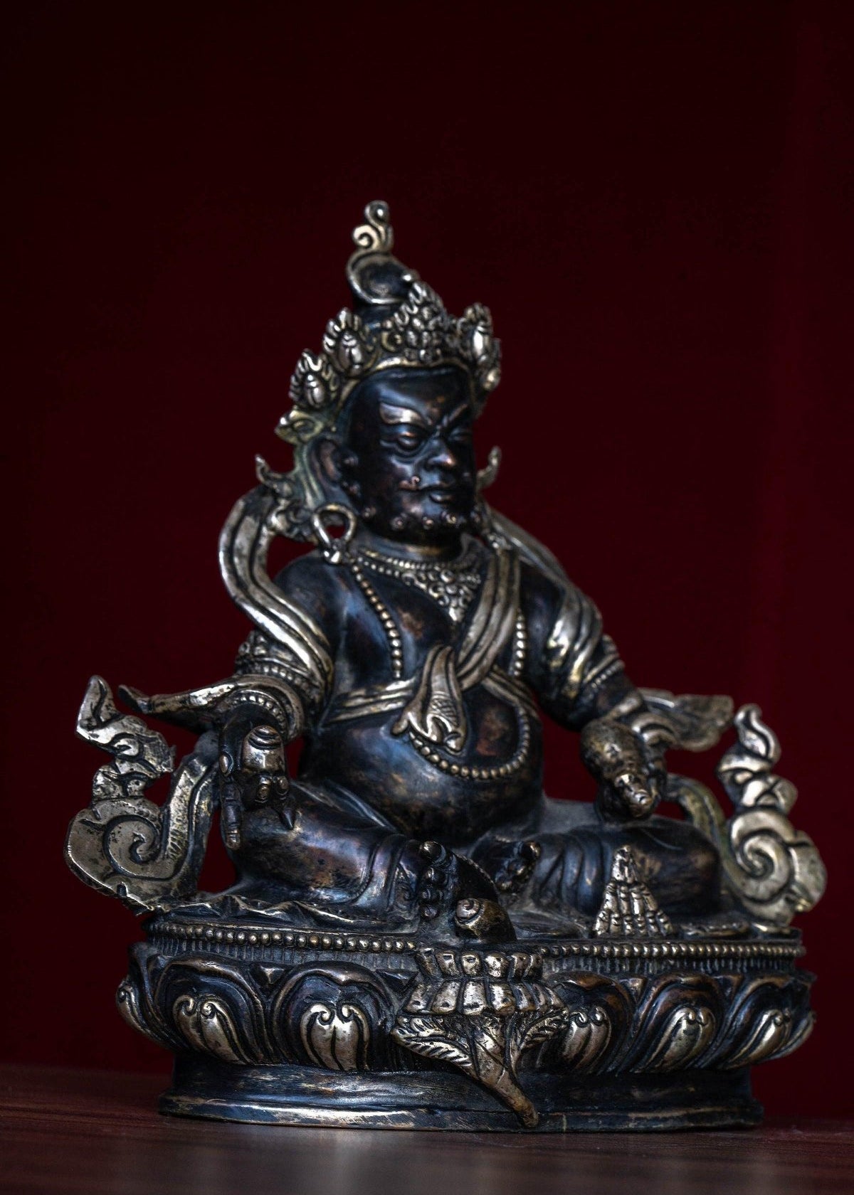 Handcrafted Zambala Statue.