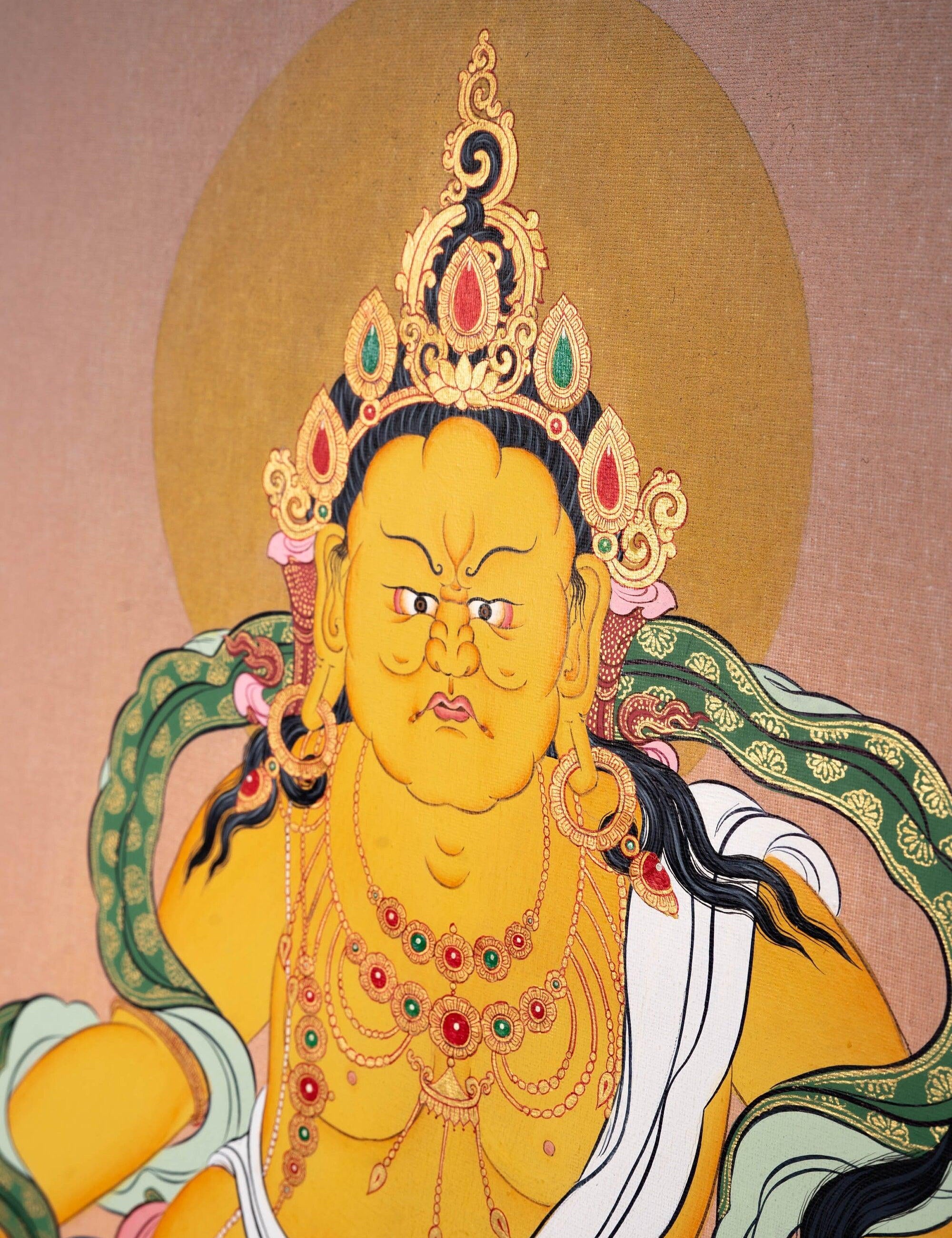High quality Kuber Thangka on canvas