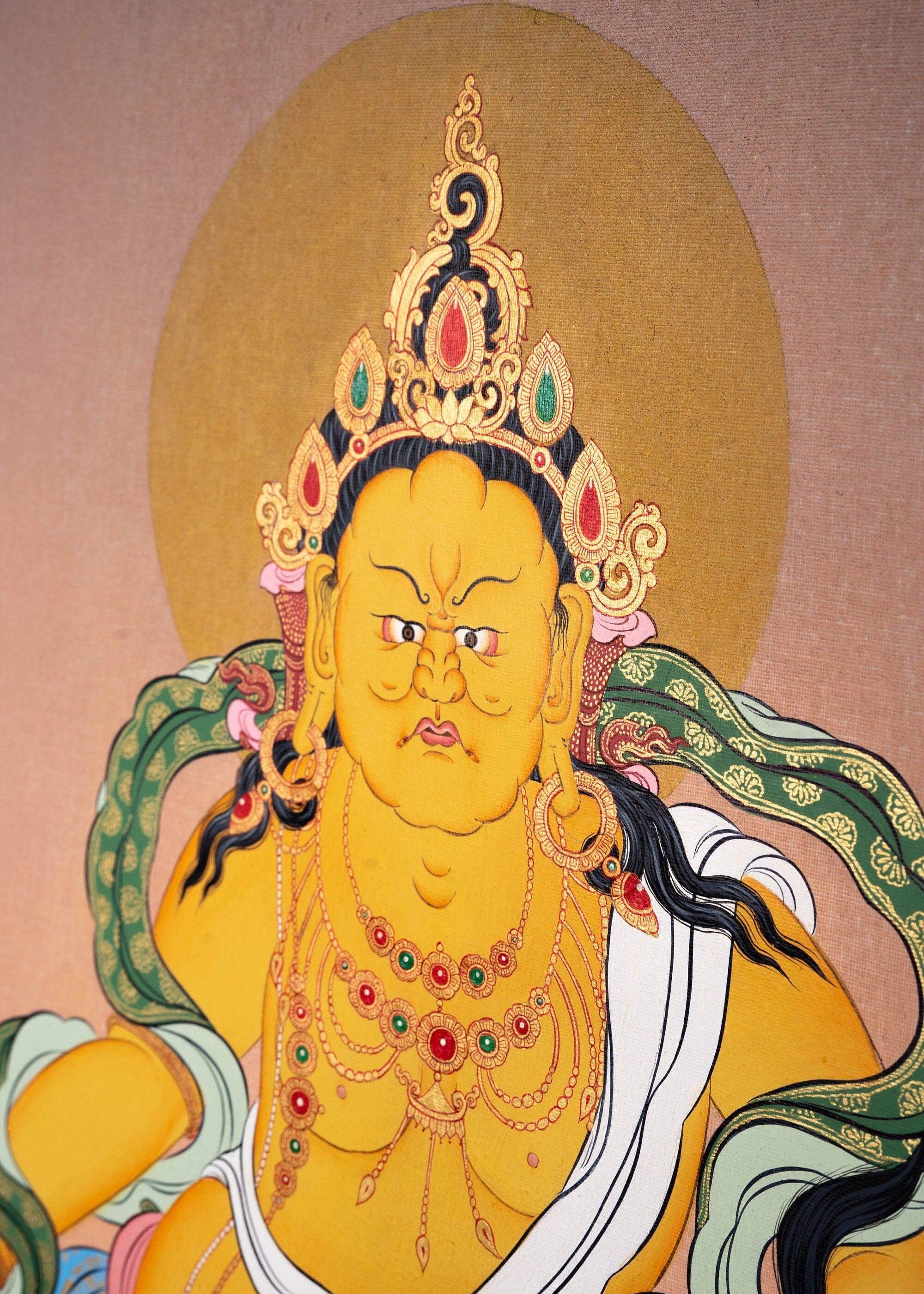 High quality Kuber Thangka on canvas