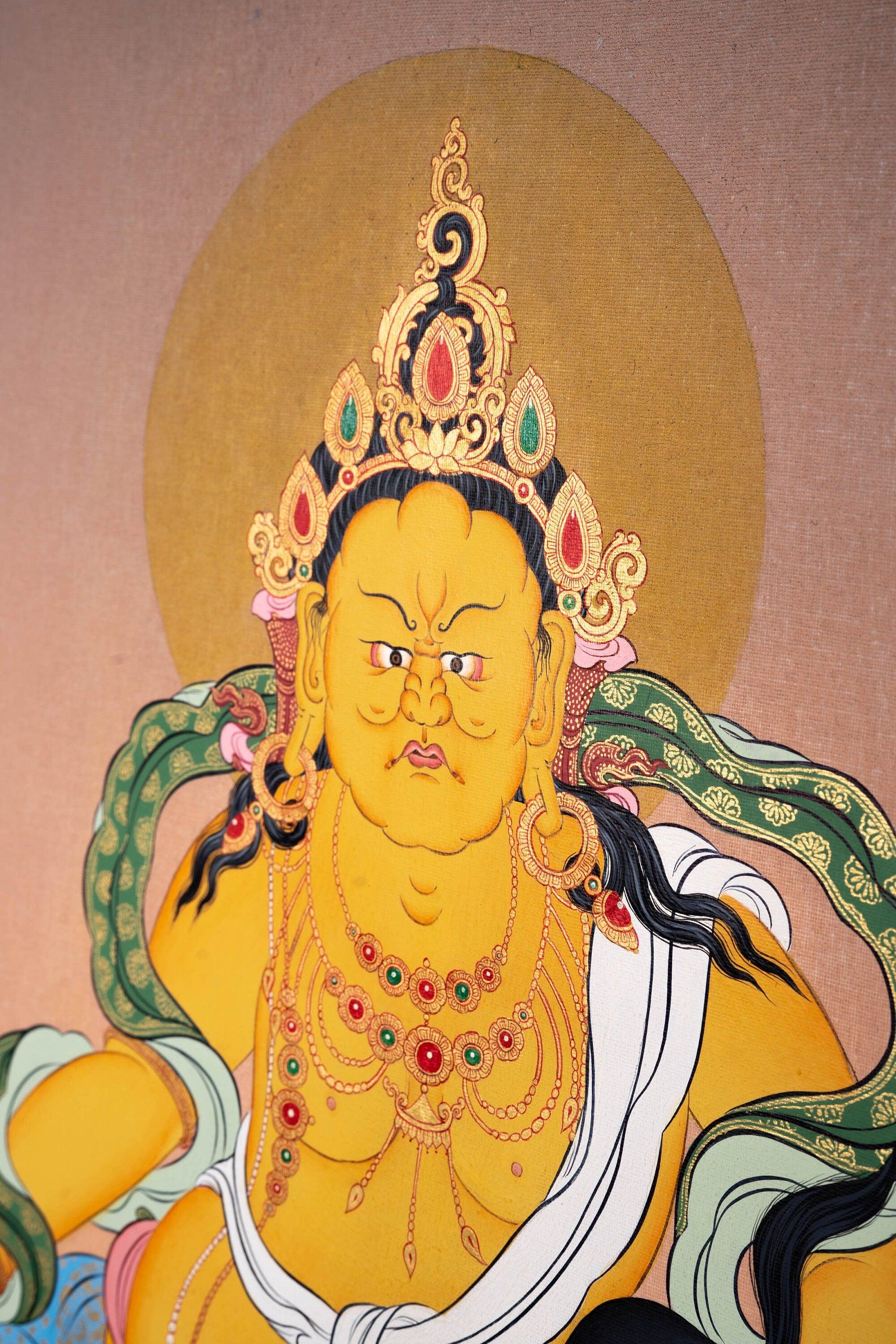 High quality Kuber Thangka on canvas