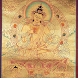 Vajrasattva Tibetan Thangka Art For Meditational Practice and Spiritual Gifts