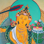 Genuine Hand Art Manjushri Thangka For Meditational Practice and Spiritual Gifts